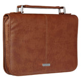 Bible Cover Classic Brown Faith Badge: Large