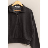 Half-Zip Sweatshirt | Black