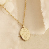 Fear not, for I am with you Necklace: Yellow Gold