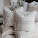Plaid Fringe Pillow | Fleur + Fray Collection