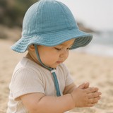 Muslin Baby Bucket Hat: Multiple Colors