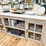 Wooden 7' Bar Island with Doors