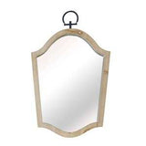 Allie Mirror with Blonde Wood Frame