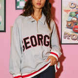 Georgia Stripe Elastic Banded Sweatshirt