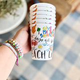Beach Life Reusable Cups