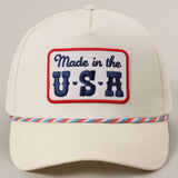 Made in the USA Embroidery Patch Trucker Hat: MULTI