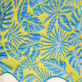 Wavy Embroidered Hem Jaquard Button Down Top