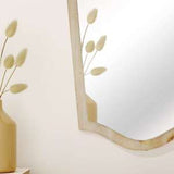 Allie Mirror with Blonde Wood Frame