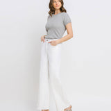 High Rise Wide Leg Jeans | Optic White