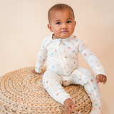 Bamboo 2-Way Convertible Zip Romper | Sunlit Daisy