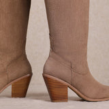 Classy Suede Western Women's Boots