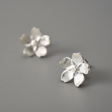 Cherry Blossom Flower Stud Earrings