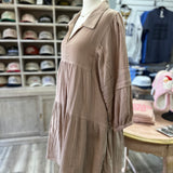 Tori Tan Tiered Dress