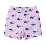 Pink Whale Friends Swim Trunks