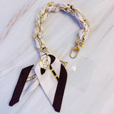 Braided Scarf Chain Phone Lanyard: Equestrian