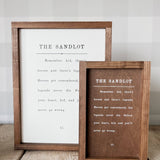 The Sandlot Sign