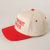 On My Worst Behavior Trucker Hat | Black