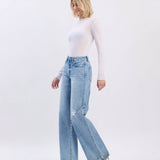 Kris Super High Rise Baggy Wide Leg Jeans
