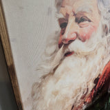 Vintage Santa Framed Canvas