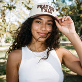 Pray Big Y'all Letter on Two Tone Trucker Hat