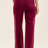 Boysenberry Retro Wide Leg Jeans