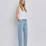 Sauve High Rise Barrel Leg Jeans