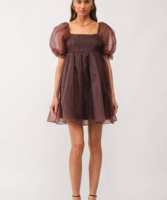 Aurora Dress: Brown M
