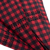Inverted Gingham Checkered Umbrella: Red