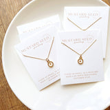 Mustard Seed Necklace | Multiple Colors