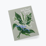 Lily of the Valley Sympathy Card