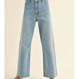 Straight Wide Leg Denim Pants | Assorted Colors