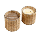 Myrrh Wood 2 Wick Handwoven Candle