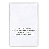 Face to Face Thirsty Boy Towel | Facial Expressions