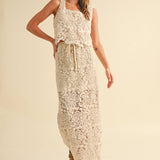 Crochet Knitted Skirt and Top