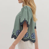 Duffey Ruffled Blouse