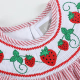 Strawberry Smocked Romper