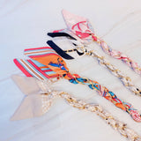 Braided Scarf Chain Phone Lanyard: Equestrian