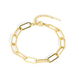 18K Gold Plated Copper Pearl and Gold Beaded Ball Bracelet: Gold Bead Only