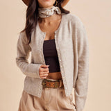 Wool Blend Knitted Cardigan