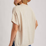 Crew Neck Knit T-shirt