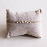 Macramé Pearl Bracelet | Nude