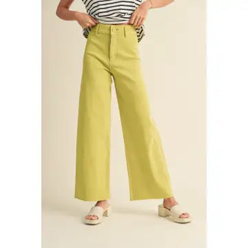 Straight Wide Leg Denim Pants | Assorted Colors