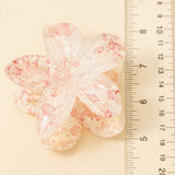 Large Paint Splatter Flower Hair Claw: Multiple Colors