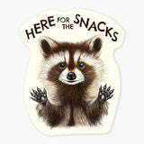 Here for the snacks Sticker