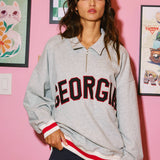 Georgia Stripe Elastic Banded Sweatshirt