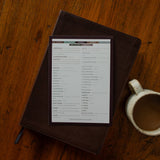 Books of the Bible Reading Checklist