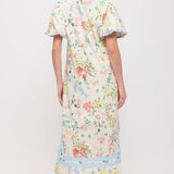 Scalloped Floral Maxi Dress