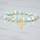 Floral Bow Beaded Bracelets | Assorted Colors