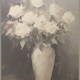 Hairline Frame - Vintage Roses Artwork
