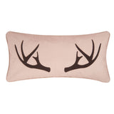 Deer Antler Throw Pillow